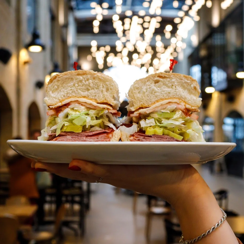 Crafted Crust signature beef dip and gourmet grilled cheese sandwiches at The Forks, Winnipeg